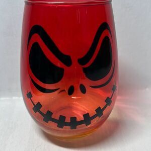 Halloween‎ Jack-O-Lantern Glass Tumbler Stemless Wine Glasses